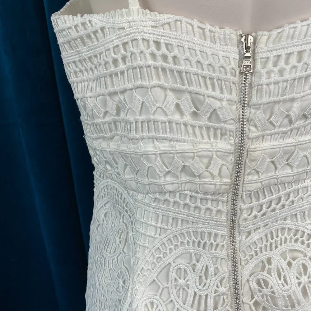 Bardot Versailles Eyelet Lace White Jumpsuit - Picture 9 of 9
